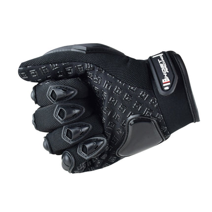 GHOST RACING Motorcycle Riding Anti-fall Breathable Rubber Shell Touch Screen Gloves, M, L, XL, XXL