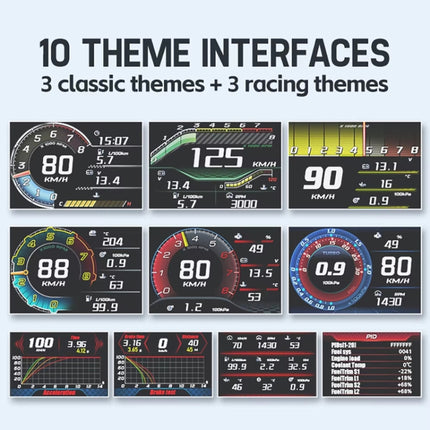 HUD Head-up Display OBD LCD Mileage Speedometer