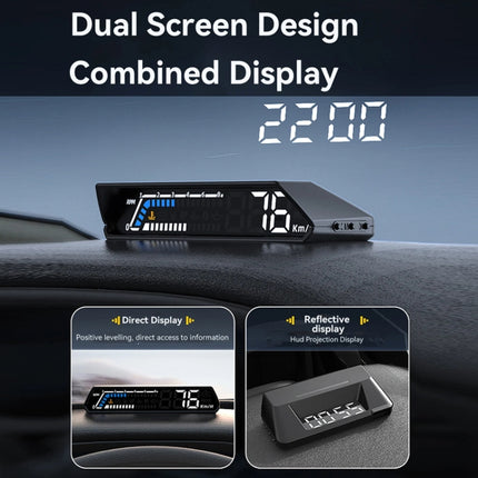 Head-up Display OBD Multi-function Vehicle Instrument Oil Temperature Gearbox Monitoring Screen