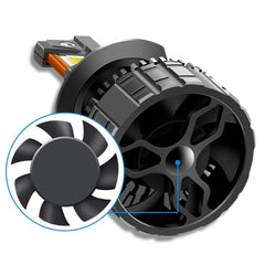 95W LED Three Copper Tube Aluminum Alloy Thick Headlight