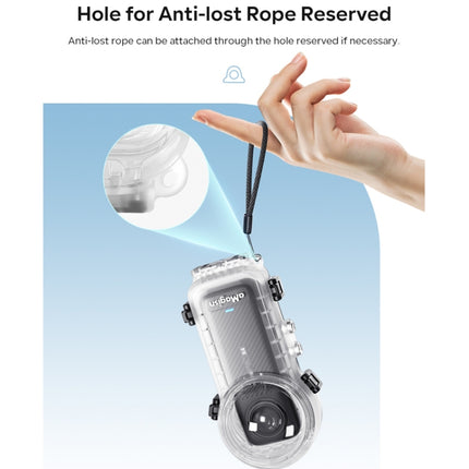 For Insta360 X4 aMagisn 50m Depth Waterproof Protective Case Quick Release Invisible Diving Cover