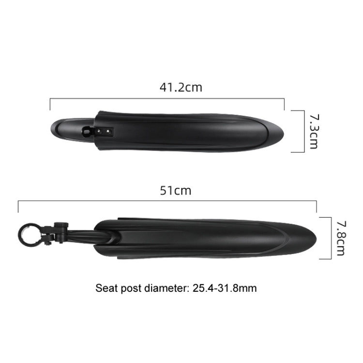 Bike Fenders Set Widen Lengthen Bicycle MTB Front Rear Quick Release Mudguard, 08CY0006, 08CY0007, 08CY0008