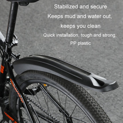 Bike Fenders Set Widen Lengthen Bicycle MTB Front Rear Quick Release Mudguard, 08CY0007