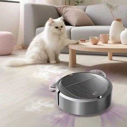 Intelligent Sweeper Robot Home Automatic 3 In 1 Integrated Cleaning Machine Vacuum Cleaner, Rechargeable White