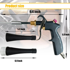 High Pressure Car Interior Cleaning Gun with Bearing Car Beauty Dust Removal Brush