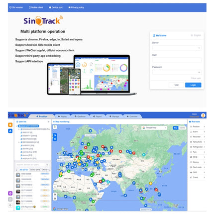 SinoTrack Wireless Car GPS Locator Anti-Theft Device, 2G