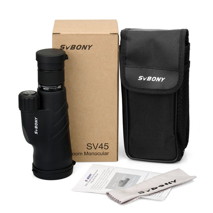SVBONY SV45 10-30x50 Large Caliber High Definition Waterproof Continuous Zoom Monoculars, SV45