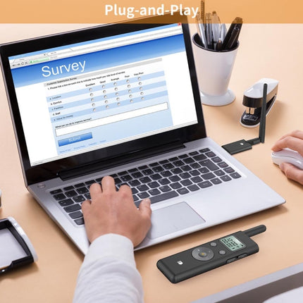 Doosl DSIT037 300m Long Distance Laser Remote Control Green Light Page Turner, DSIT037