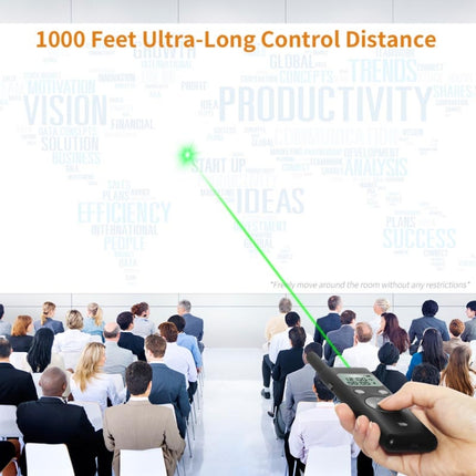 Doosl DSIT037 300m Long Distance Laser Remote Control Green Light Page Turner, DSIT037