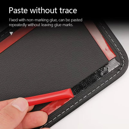 Multifunctional Car-Mounted Adhesive Mesh Bag For Storage Hanging Bags
