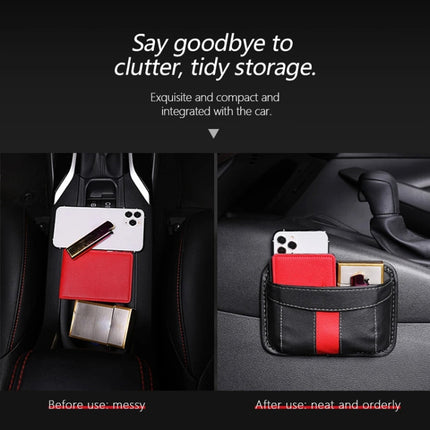Multifunctional Car-Mounted Adhesive Mesh Bag For Storage Hanging Bags