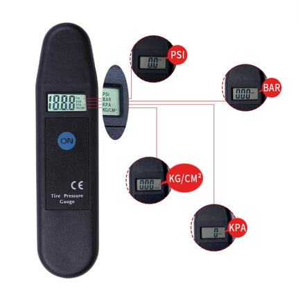 High-Precision Digital Display Car Tire Pressure Gauge, VT800