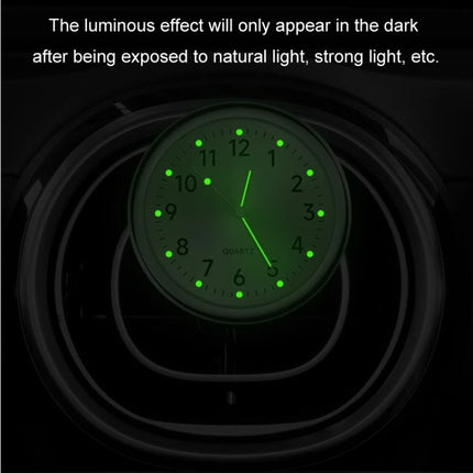 Car Digital Electronic Quartz Luminous Clock, Ruby Red, Ruby Blue, Gold, White, Silver, Black, Ruby Red+Air Outlet Clip, Ruby Blue+Air Outlet Clip, Gold+Air Outlet Clip, White+Air Outlet Clip, Silver+Air Outlet Clip, Black+Air Outlet Clip