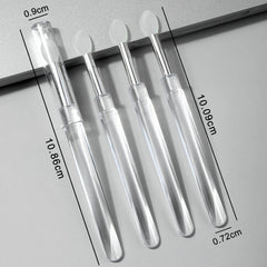 Nail Art Silicone Applicator Sticks Multi-Purpose Dabbing Powder Glitter Eyeshadow Brush Applying Manicure Tool, 2pcs