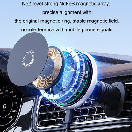 Car Wireless Magnetic Atmosphere Light Mobile Phone Holder