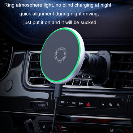 Car Wireless Magnetic Atmosphere Light Mobile Phone Holder