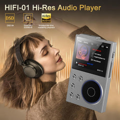 2.4 Inch HIFI Bluetooth Music Player DSD256 Mastering Sound Quality Walkman, 16GB, 16GB+8GB, 16GB+16GB, 16GB+32GB