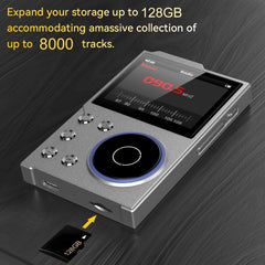 2.4 Inch HIFI Bluetooth Music Player DSD256 Mastering Sound Quality Walkman, 16GB, 16GB+8GB, 16GB+16GB, 16GB+32GB