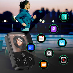 MP3 Bluetooth Music Player HIFI Sports Clip Touch Screen MP4, No TF Card, 8GB, 16GB, 32GB, 64GB, 128GB