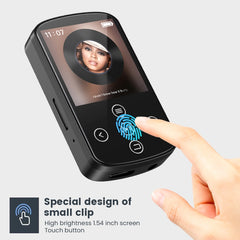 MP3 Bluetooth Music Player HIFI Sports Clip Touch Screen MP4, No TF Card, 8GB, 16GB, 32GB, 64GB, 128GB