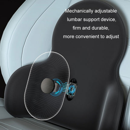 Multifunctional Car Memory Foam Adjustable Lumbar Support, Classic Black, Classic Gray, Classic Coffee, Classic Dark Blue, Classic Orange, Classic Pink, Classic Rose Red