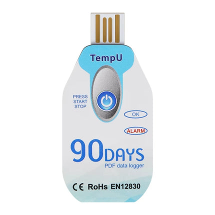 TempU Disposable Temperature Recorder For Cold Chain Transport Vehicles, 30 Days, 60 Days, 90 Days