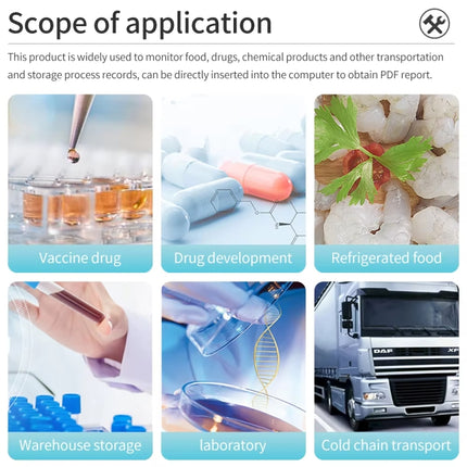 TempU Disposable Temperature Recorder For Cold Chain Transport Vehicles, 30 Days, 60 Days, 90 Days