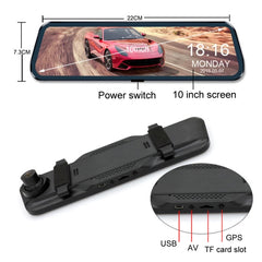 Car HD WIFI Interconnected Triple Camera Driving Recorder