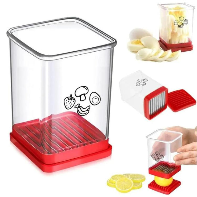 Multifunctional Household Kitchen Fruit And Vegetable Slicer With Push Plate