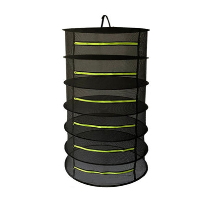 60cm Foldable Hanging Herb Plant Drying Net With Zipper, 2 Layer, 4 Layer, 6 Layer, 8 Layer