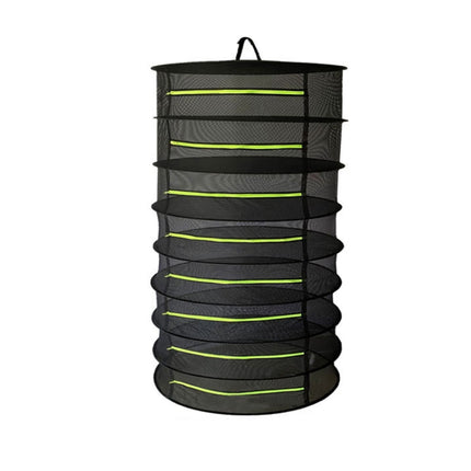 60cm Foldable Hanging Herb Plant Drying Net With Zipper, 2 Layer, 4 Layer, 6 Layer, 8 Layer