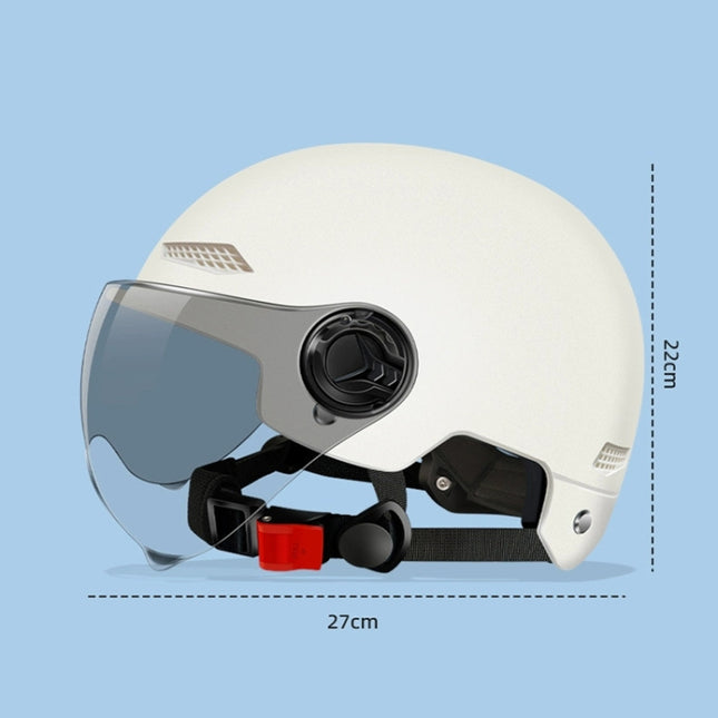 Electric Vehicle Helmet Lightweight Sun Protection Helmet, Black Transparent, White Transparent, Khaki Transparent, Pink Transparent, Gray Transparent, Black Brown, White Brown, Khaki Brown, Pink Brown, Gray Brown