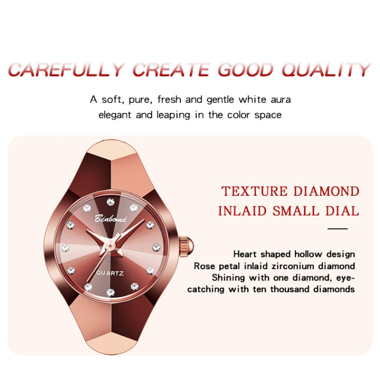 BINBOND N220 30m Waterproof Ladies Bracelet Quartz Watch