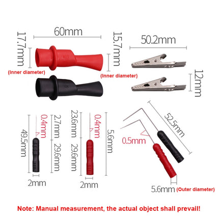 6-in-1 Universal Multimeter Replacement Probe Kit