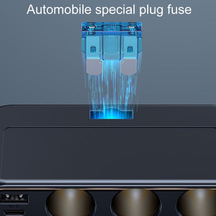 C29 9 In 1 Car Cigarette Lighter Powerful Fast Charger With Voltage Display, C29