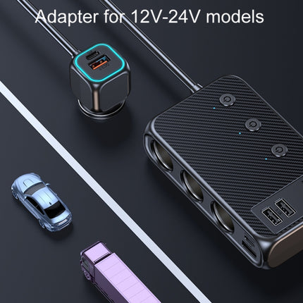 C29 9 In 1 Car Cigarette Lighter Powerful Fast Charger With Voltage Display, C29