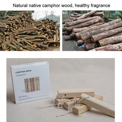 5pcs /Box Camphor Wood Strips Wardrobe Insect Repellent Moth-proof Increase Balsam Camphor Wood