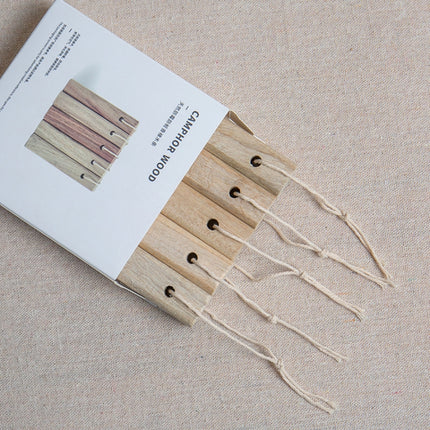 5pcs /Box Camphor Wood Strips Wardrobe Insect Repellent Moth-proof Increase Balsam Camphor Wood