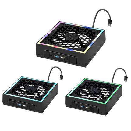 For Microsoft XBOX Series X Top Colorful Cooling Fan 3 Adjustable Speed, SY-XSX-818