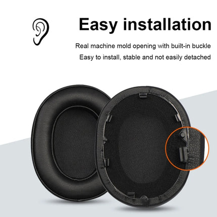 1pair For Sony WH-1000XM5 Headphone Leather Sponge Cover Earmuffs, Black, White, Red, Beige, Dark Blue
