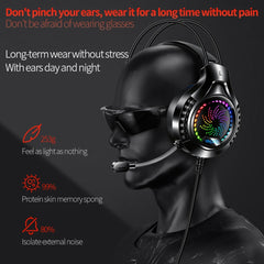 YINDIAO Q7 Colorful Light Computer Wired Headset USB Gaming Headset, Dual 3.5mm + USB Black, Dual 3.5mm + USB White, Dual 3.5mm + USB Pink, USB7.1 Sound Card Black, USB7.1 Sound Card White, USB7.1 Sound Card Pink