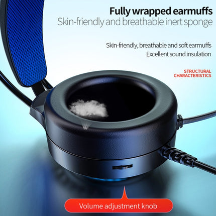 YINDIAO Q7 Colorful Light Computer Wired Headset USB Gaming Headset, Dual 3.5mm + USB Black, Dual 3.5mm + USB White, Dual 3.5mm + USB Pink, USB7.1 Sound Card White, USB7.1 Sound Card Pink