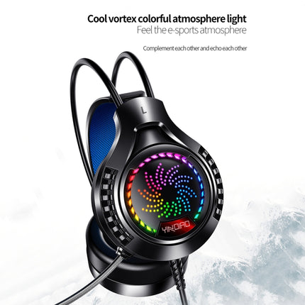 YINDIAO Q7 Colorful Light Computer Wired Headset USB Gaming Headset, Dual 3.5mm + USB Black, Dual 3.5mm + USB White, Dual 3.5mm + USB Pink, USB7.1 Sound Card White, USB7.1 Sound Card Pink