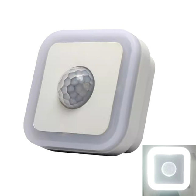 Home LED Human Auto Sensor Night Light Plug-In Wiring-Free Staircase Corridor Aisle Light, US Plug, 3W