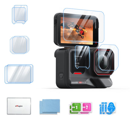 For Insta360 Ace Pro 2 aMagisn Tempered Glass Screen Protector, 1 Set, 2 Sets
