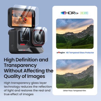 For Insta360 Ace Pro 2 aMagisn Tempered Glass Screen Protector