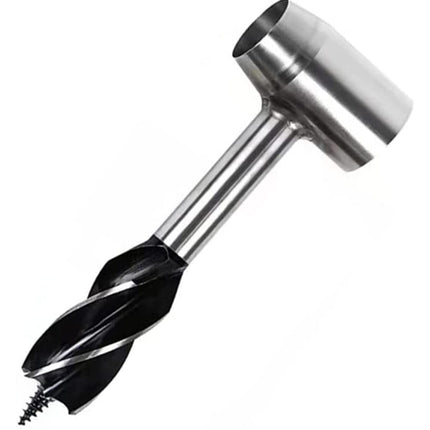 Outdoor Camping Survival Drill Bit Drilling Chopping Wood Tools, Gray, Brown
