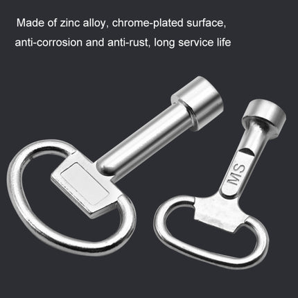 5pcs Water Valve Chassis Triangular Key Wrench, Large, Small