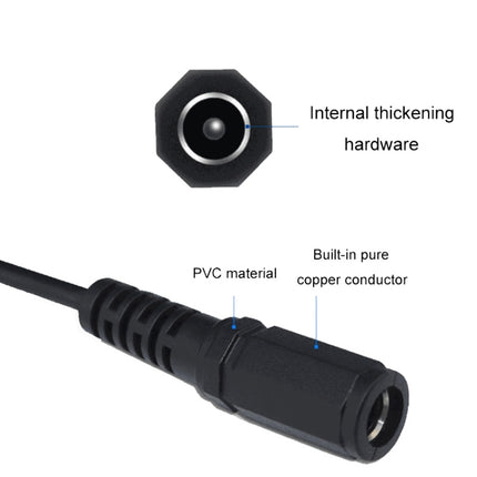 2pcs DC 5.5 X 2.1mm Female To XH2.54 Terminal Motherboard Connection Cable