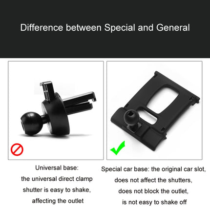 For BMW Car Air Outlet Modified Mobile Phone Holder Base, 05-12 3 Series, 08-13 X5/X6, 09-15 7 Series, 11-16 X3/X4, 10-17 5GT  Imported, 11-17 5 Series, 11-17 5 Series Universal Applicable to Double Rollers, 12-15 X1, 13-19 3 Series/4 Series           ...